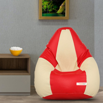 Beankart XXXL Bean Bag with Beans Teardrop Bean Bag  With Bean Filling(Multicolor)