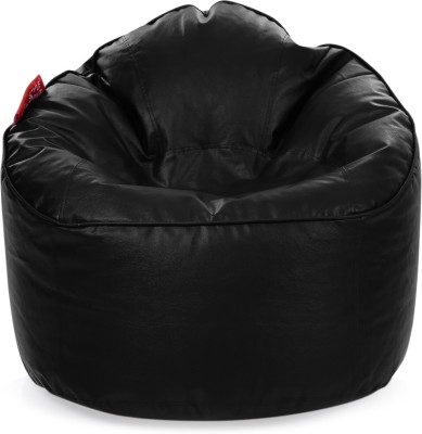 STYLE HOMEZ XXL Modern Mooda Rocker Bean Bag Sofa  With Bean Filling(Black)