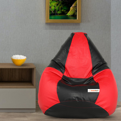 Beankart XXXL Bean Bag with Beans Teardrop Bean Bag  With Bean Filling(Multicolor)
