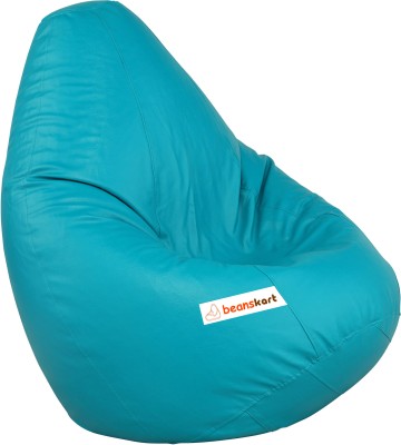 Beanskart XXXL Tear Drop Bean Bag Cover  (Without Beans)(Blue)