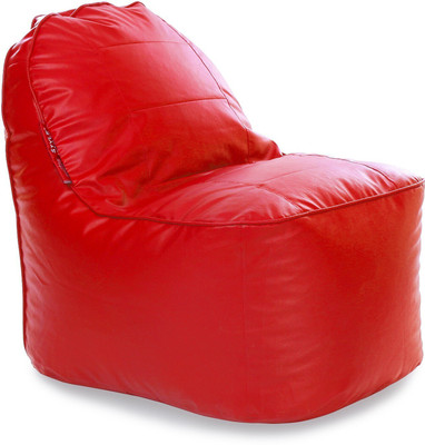 STYLE HOMEZ XXL Video Rocker Lounger Bean Bag  With Bean Filling(Red)