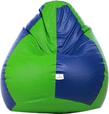 STAR XXL Classic Royal and Neon Filled with Beans Teardrop Bean Bag  With Bean Filling(Multicolor)