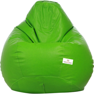 STAR XXXL Filled with Beans Teardrop Bean Bag  With Bean Filling(Green)