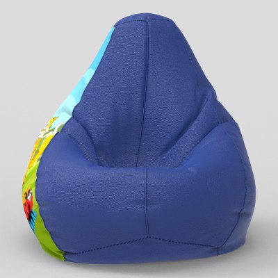 Beannie XXL Honey Bunny Teardrop Bean Bag  With Bean Filling(Blue)