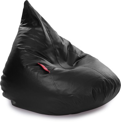 TXOR XL Tear Drop Bean Bag Cover  (Without Beans)(Black)