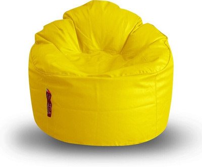 STYLE HOMEZ XXL Modern Mooda Rocker Bean Bag Sofa  With Bean Filling(Yellow)