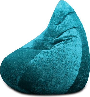 STYLE HOMEZ XXL Teardrop Bean Bag  With Bean Filling(Teal)