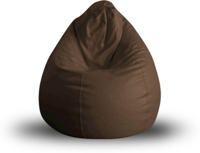 TXOR XL Tear Drop Bean Bag Cover  (Without Beans)(Brown)