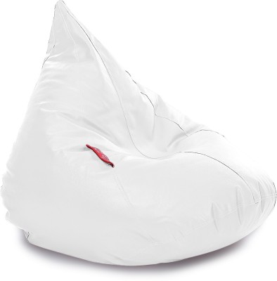 TXOR XL Tear Drop Bean Bag Cover  (Without Beans)(White)