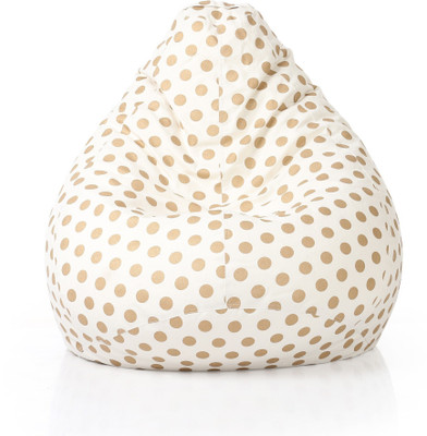 STYLE HOMEZ XXL Classic Cotton Canvas Printed Teardrop Bean Bag  With Bean Filling(Multicolor)