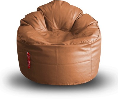 STYLE HOMEZ XXL Modern Mooda Rocker Bean Bag Sofa  With Bean Filling(Brown)