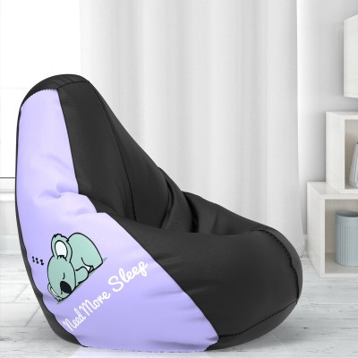 Beannie XXXL Need more Sleep - Black Lavender Teardrop Bean Bag  With Bean Filling(Black)