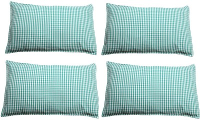 Sharan Elegance Striped Cushions & Pillows Cover(Pack of 4, 71 cm*46 cm, Green, White)