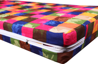 Matty Zippered Single Size Breathable Mattress Cover(Multicolor)