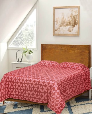 Saral Home Cotton Queen Bed Cover(Maroon)
