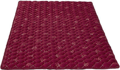 The GoodSleep Soft Single Size Mattress in Maroon 1 inch Single Cotton Mattress(L x W: 72 inch x 36 inch)
