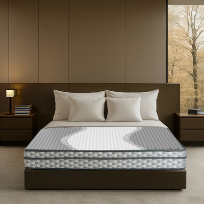 Sleepwell Ortho Pro Spring, Euro Top Finish, 3-zone pocket 6 inch King Pocket Spring Mattress(L x W: 78 inch x 72 inch)