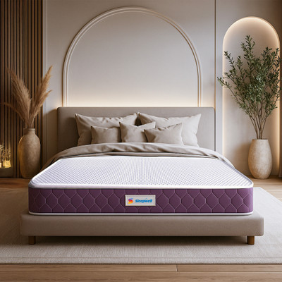 Sleepwell Orthopedic, Anti Microbial, Medium Firm Support 6 inch King Memory Foam Mattress(L x W: 78 inch x 72 inch)