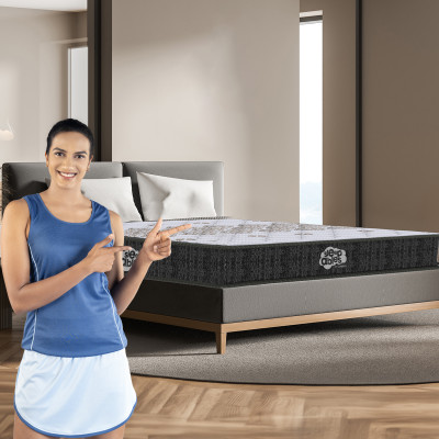 Centuary Mattresses Sleepables Ortho Pocketed Zero Partner Disturbance Plush Quilted 8 Inch Double Pocket Spring Mattress  (L X W: 72 Inch X 48 Inch) For Rs. 7738 @ 55 %