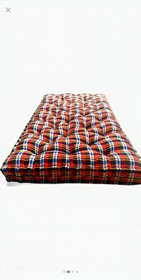 DUROKING HEAVY BORDER 5 inch Double Cotton Mattress(L x W: 72 inch x 48 inch)