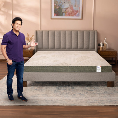 Livpure Smart REGAL ORTHO PLUSH with SWIRL GEL FOAM & 5D Zones & COMFORTSCIENCE |BIOCRYSTALS 8 inch Single High Resilience (HR) Foam Mattress(L x W: 75 inch x 36 inch)