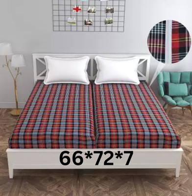 Dhawan Creations Zippered Queen Size Breathable Mattress Cover(Multicolor)