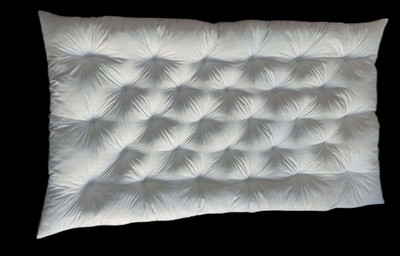 raj enterprises white 4 inch King Cotton Mattress(L x W: 72 inch x 48 inch)
