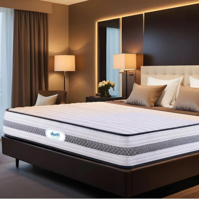 Durfi Pocket Spring 6 inch Double Memory Foam Mattress(L x W: 72 inch x 42 inch)
