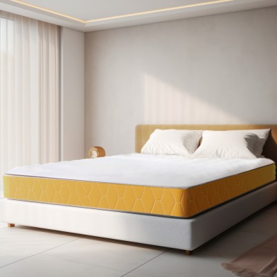 Sleepwell Dual | Medium Soft & Hard | 5 inch King High Density (HD) Foam Mattress(L x W: 84 inch x 72 inch)