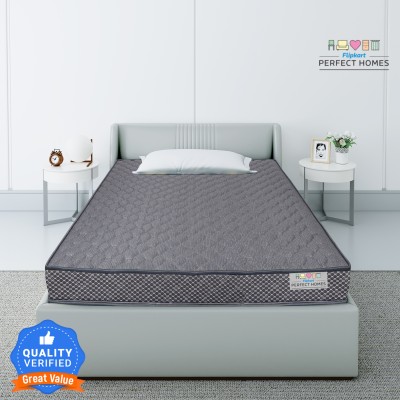 Flipkart Perfect Homes Bookfold Orthopedic High Density Mattress 4 inch Double Bonded Foam Mattress(L x W: 75 inch x 48 inch)