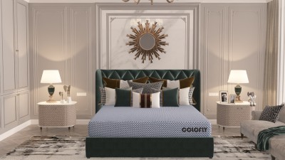 COLOFLY Dual Comfort Soft & Firm High Resilience (HR) 4 inch Single High Resilience (HR) Foam Mattress(L x W: 75 inch x 36 inch)