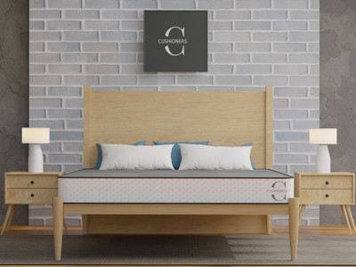 Cushioners DuoEase Dual Mattress | Reversible Soft & Firm Comfort | 7-Year Warranty 5 inch Double High Resilience (HR) Foam Mattress(L x W: 84 inch x 48 inch)