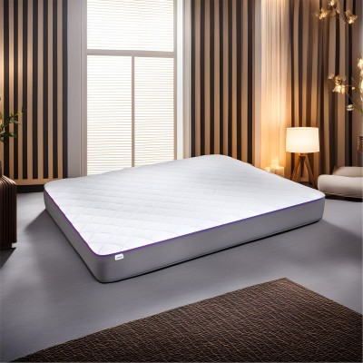 SLEEP SPA Dual Comfort - Hard & Soft- with Comfort Cubes and Rebotech Tech. 4 inch King High Resilience (HR) Foam Mattress(L x W: 72 inch x 72 inch)