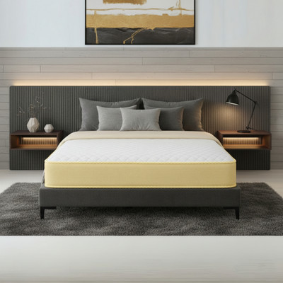 Oak&Loom Zen Premium Quilted Mattress | Dual-Foam (Softy + Bonded)|Breathable Knitted Top 6 inch King Bonded Foam Mattress(L x W: 72 inch x 70 inch)