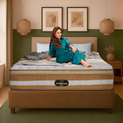 SPRINGFIT Club Class Natura 10 inch King Pocket Spring Mattress(L x W: 84 inch x 72 inch)