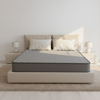 Sleepwell MyMattress Plush Firmness, Resitec Foam, VPF Technology 6 inch King High Resilience (HR) Foam Mattress(L x W: 72 inch x 72 inch)