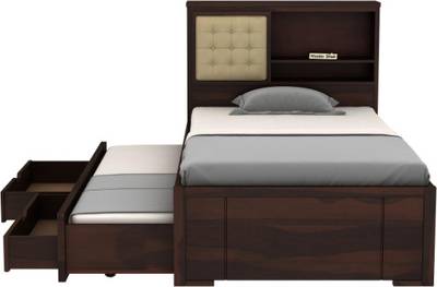 Flipkart Perfect Homes Solid Wood Single Drawer Bed Price History