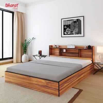 Bharat Lifestyle Freetown Engineered Wood Queen Box Bed