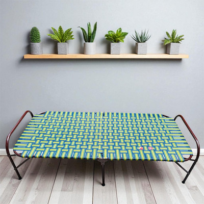 ZENVYX WE TRULY CARES Folding Bed Metal Single Box Bed 3x6Ft Metal Single Bed(Finish Color - MULTICOLOUR, Delivery Condition - Pre-assembled)
