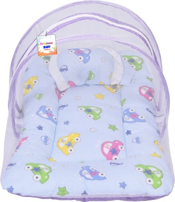 BabyToons Cotton Baby Bed Sized Bedding Set(Blue)