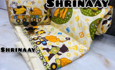 SHRINAAY Cotton Single Sized Bedding Set(Yellow, 1 PCS OF COMFORTER)