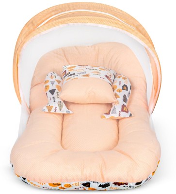 baybee Cotton Baby Bed Sized Bedding Set(Orange)