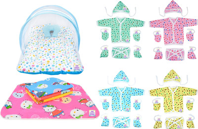 adore stuff Cotton Baby Bed Sized Bedding Set(Blue, Baby Bedding Set)