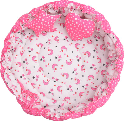 Toddylon Cotton Baby Bed Sized Bedding Set(Pink, 1 Baby Bed)