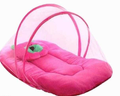 PCT Velvet Baby Bed Sized Bedding Set(Pink, 1)