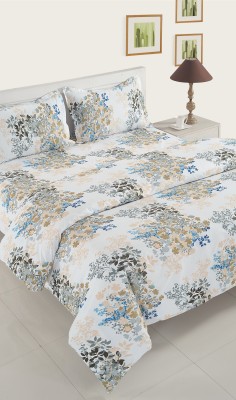 SWAYAM Cotton Double King Sized Bedding Set(White)