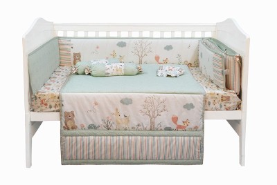 Abracadabra Cotton Baby Bed Sized Bedding Set(Bambi & Friends)