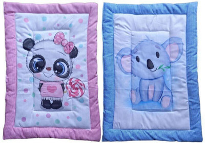 Ronqiza Cotton Baby Bed Sized Bedding Set(Multicolor, 2 set Godari)