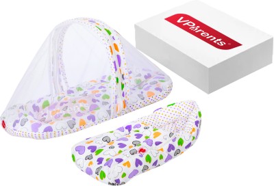 VParents Cotton Baby Bed Sized Bedding Set(Purple)