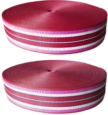 Basrah niwar Nylon Single Sized Bedding Set(Pink, 1 niwar roll)